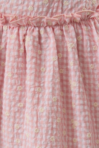 Paisley Gingham Mini