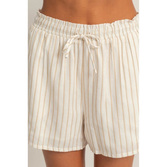 Ivy Striped Drawstring Short