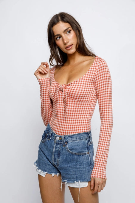 Brandi Gingham Bodysuit