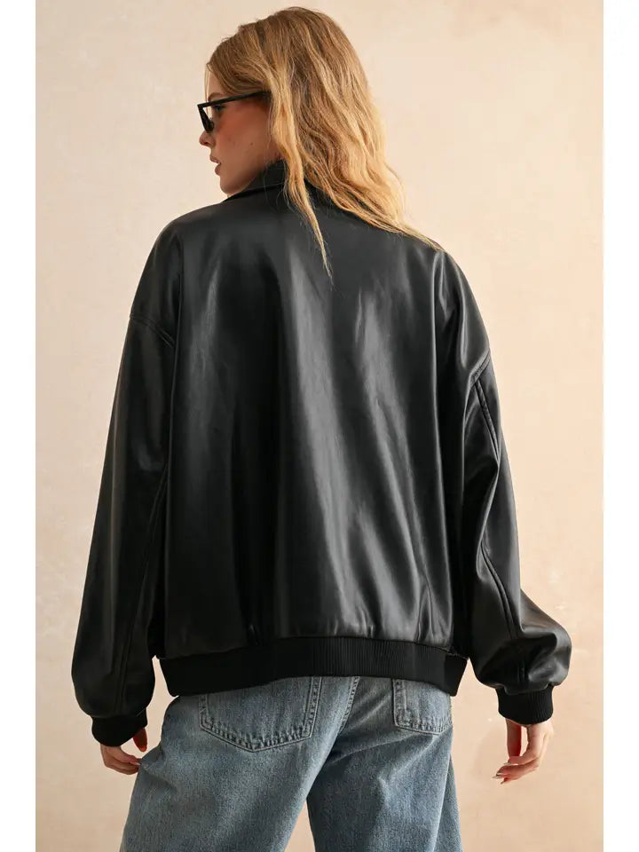 Everyday Leather Bomber