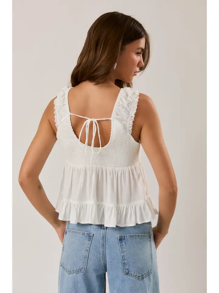 Madison Lace Trim Tank
