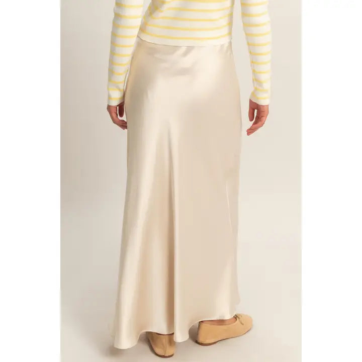 Selena Satin Maxi Skirt