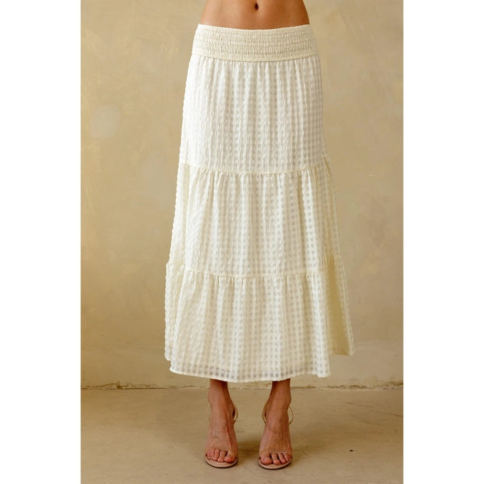 Lillian Cream Maxi Skirt