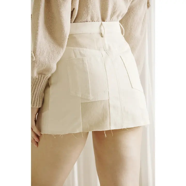 Vanessa Patch Mini Skirt