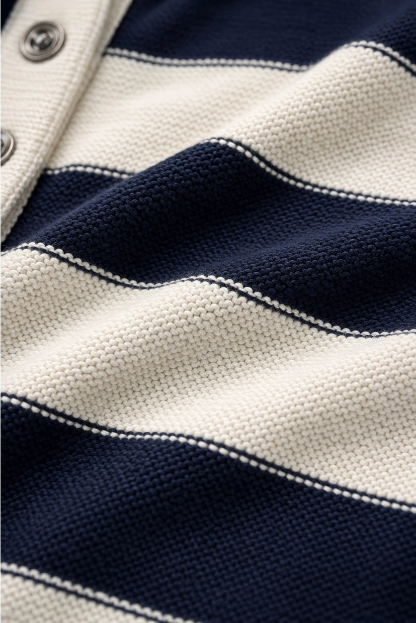 Ashley Stripe Polo Knit