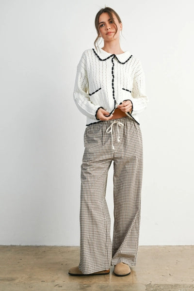 Nora Collared Button Up Cardigan