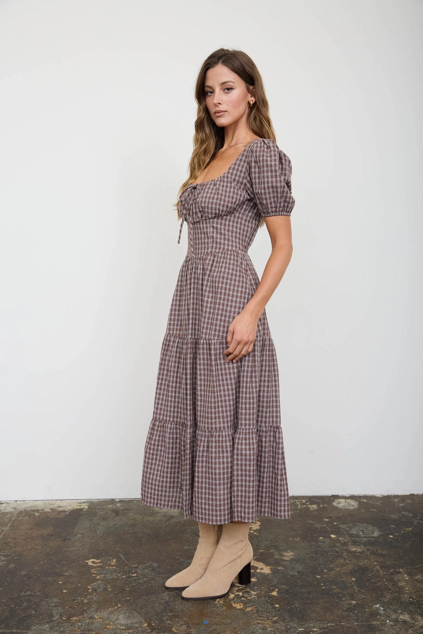 Clarissa Plaid Maxi