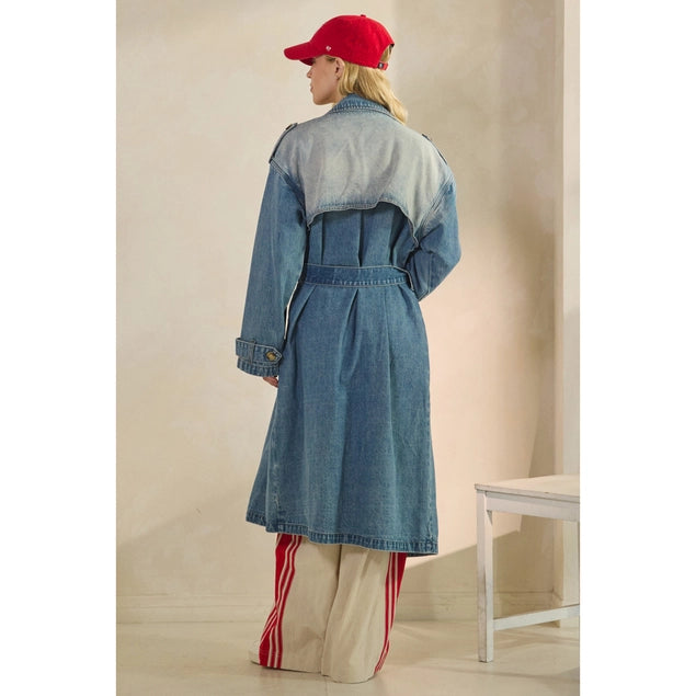 Michaela Denim Trench