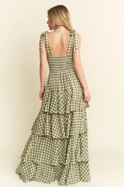 Kenzie Gingham Maxi Dress