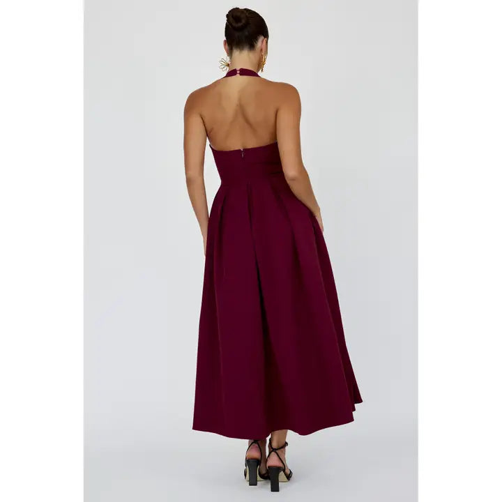 Whitney Halter Bodice Maxi Dress