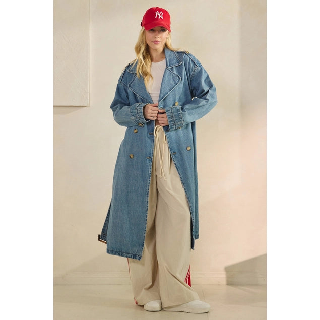 Michaela Denim Trench