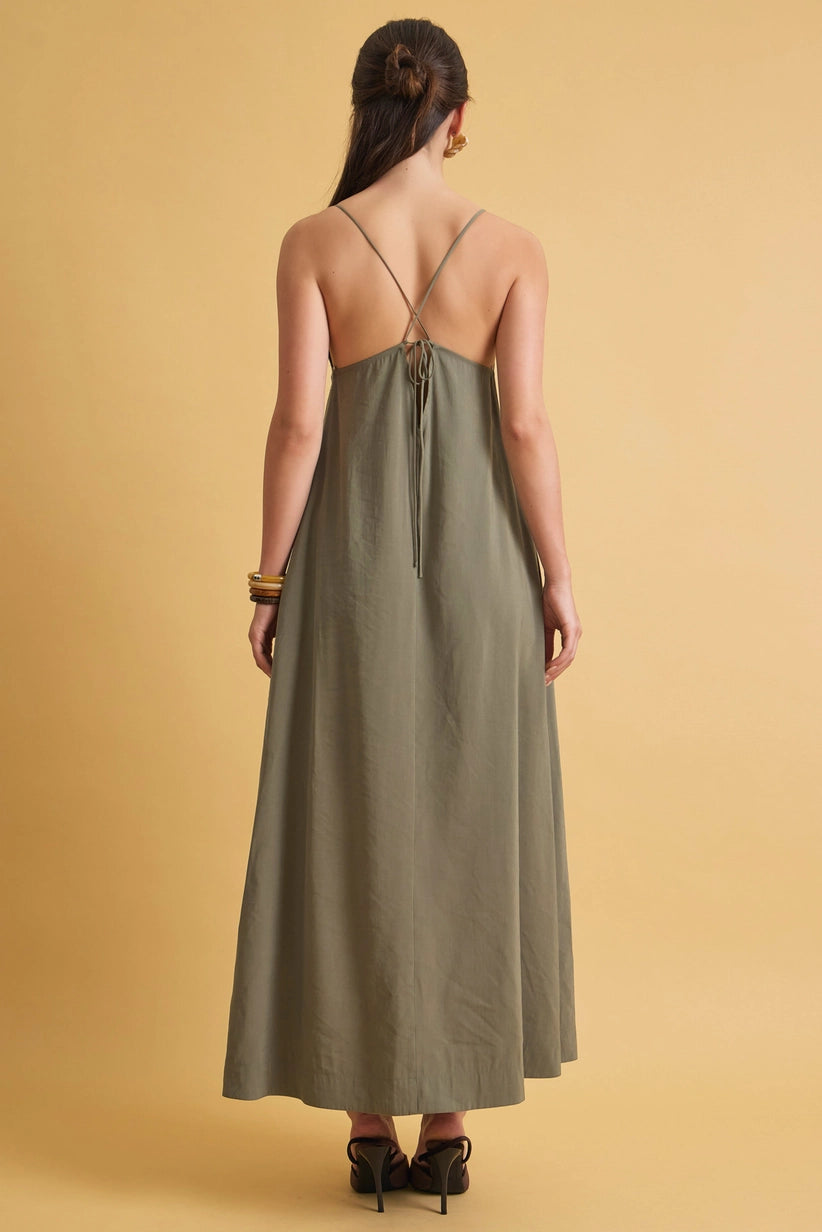Breezy Tie Back Maxi Dress