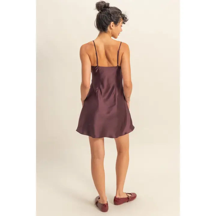 Juliette Satin Mini Dress