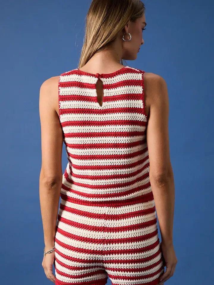 Sydney Crochet Knit Tank