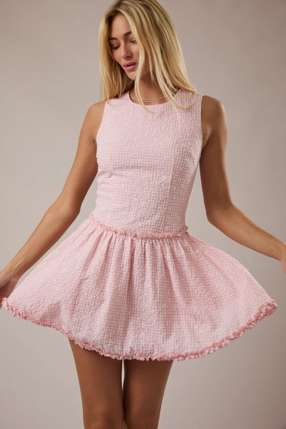 Paisley Gingham Mini