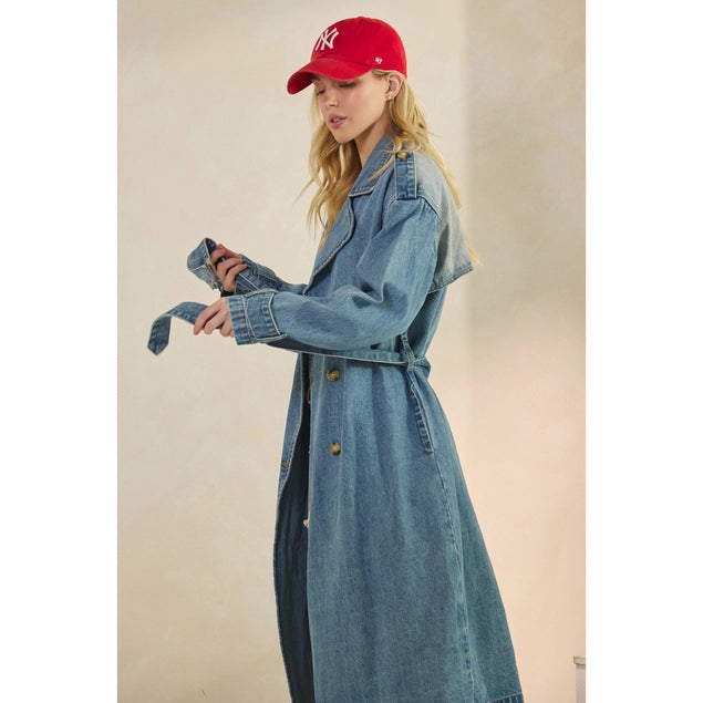 Michaela Denim Trench