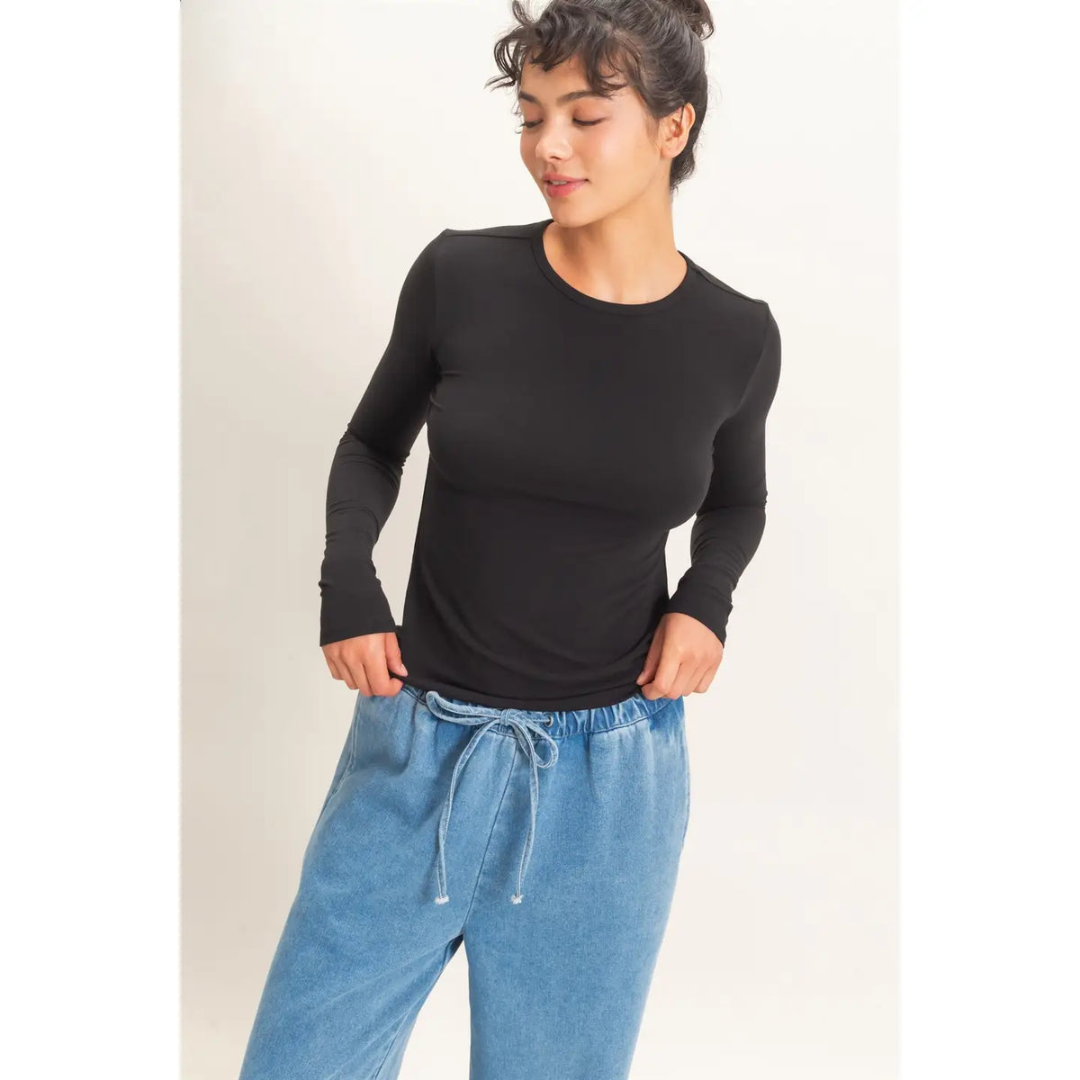 Crew Neck Long Sleeve