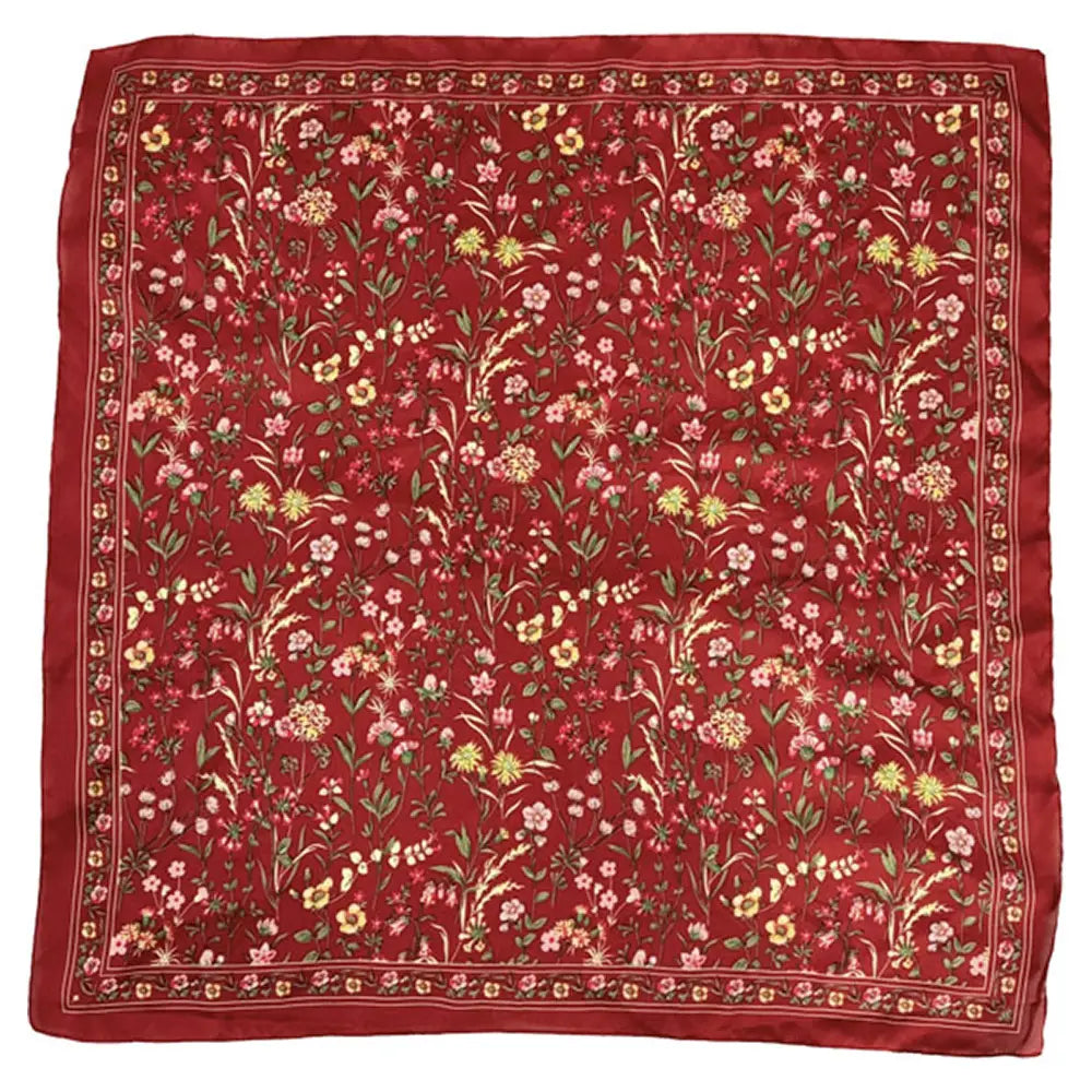 Red Wildflower Scarf