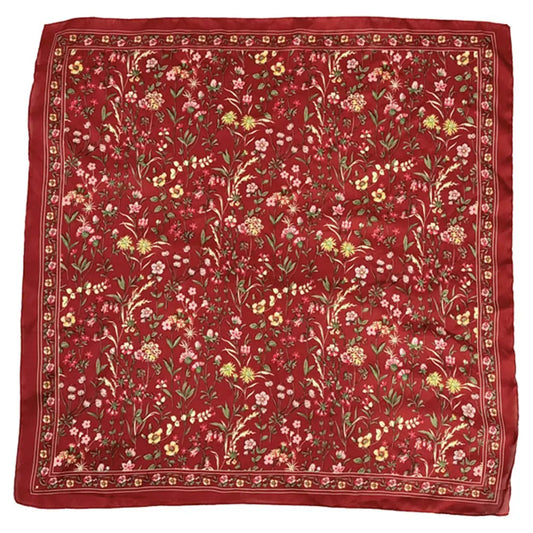 Red Wildflower Scarf