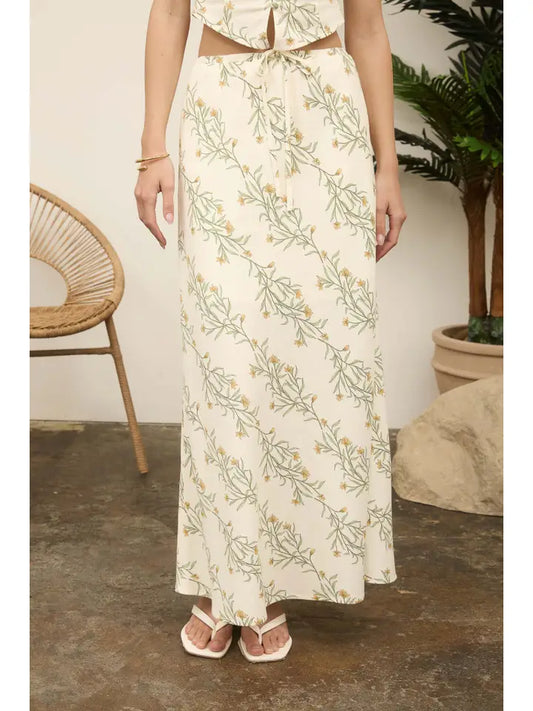 Winnie Floral Linen Skirt