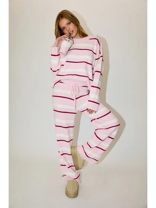 Hunter Stripe Sweater Set