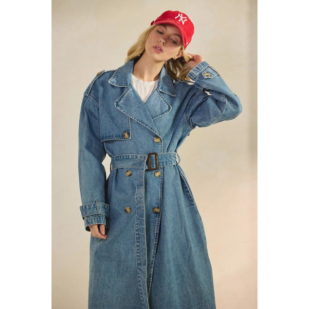 Michaela Denim Trench