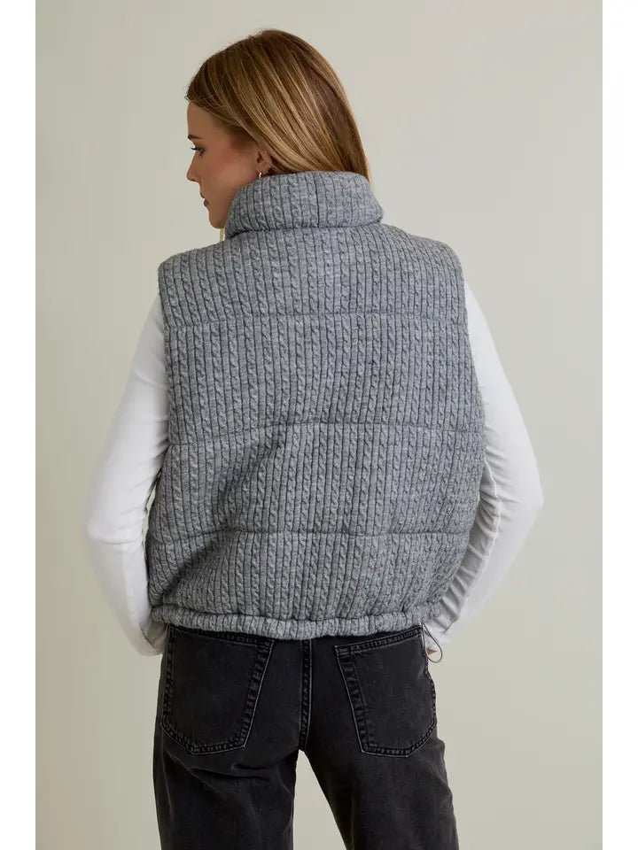 Tiara Puffer Knit Vest