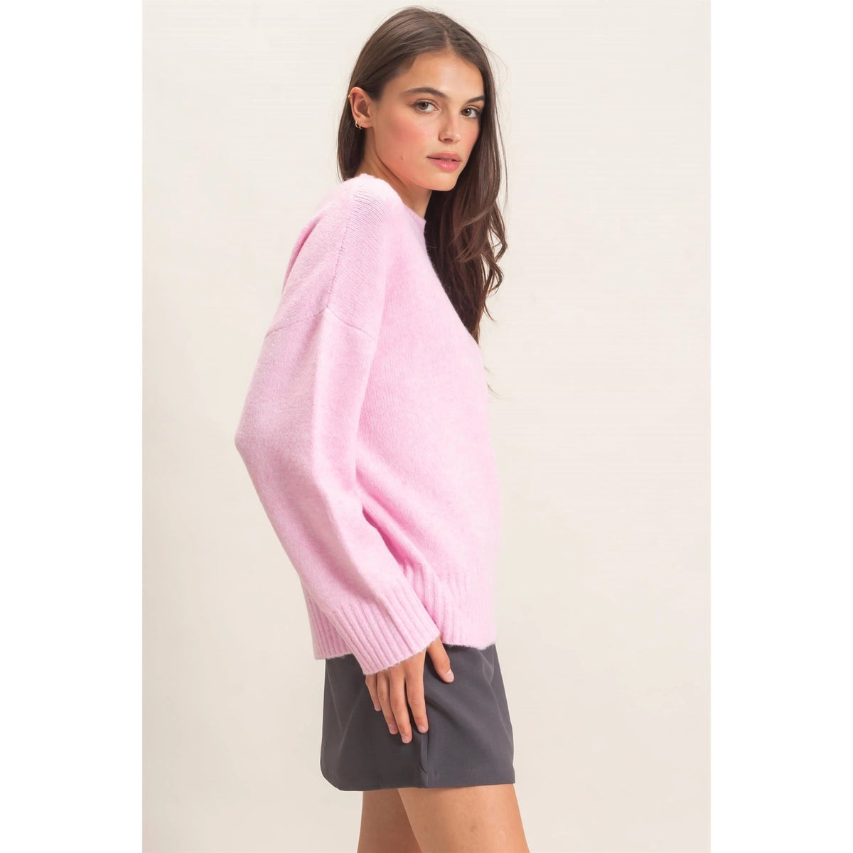 Rae Ribbed Crewneck Sweater