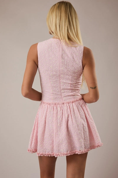 Paisley Gingham Mini