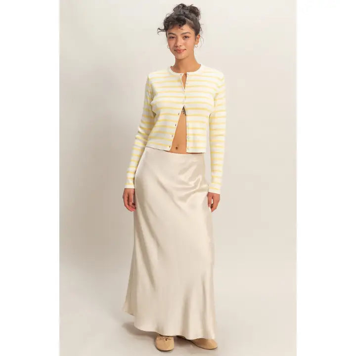 Selena Satin Maxi Skirt