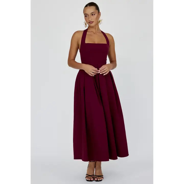 Whitney Halter Bodice Maxi Dress