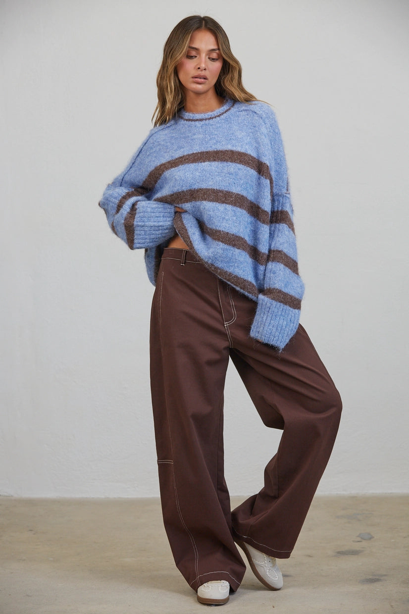 Paige Contrast Seam Pants