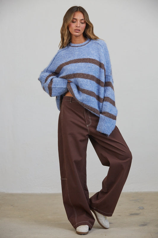 Paige Contrast Seam Pants