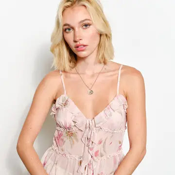 Julie Ruffle Blouse Tank