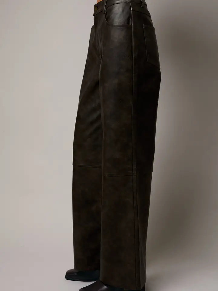 Ginny Faux Leather Pant