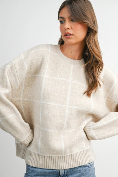 Savannah Checkered Sweater
