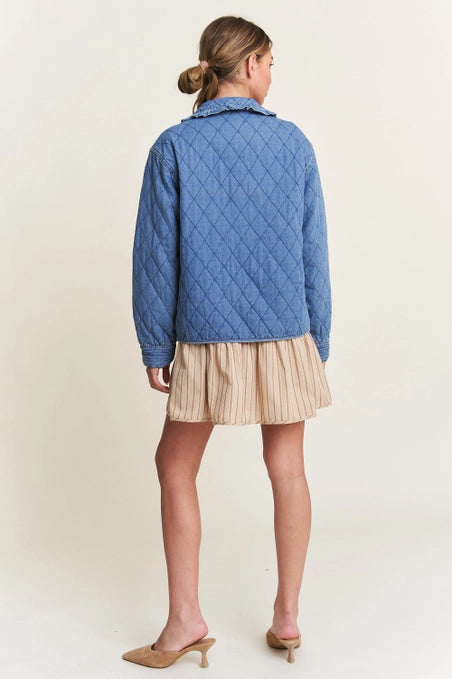 Kit Quilted Denim Jacket