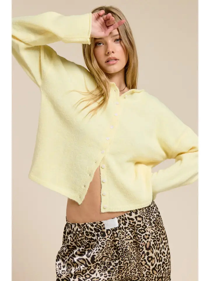 Juniper Cardigan - Butter Yellow