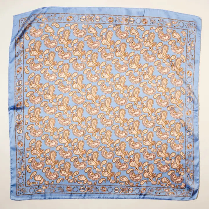 Blue Paisley Scarf