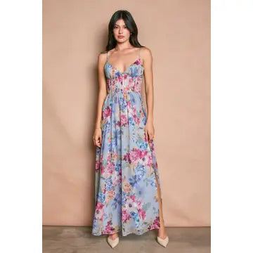 Midnight Bloom Maxi Dress