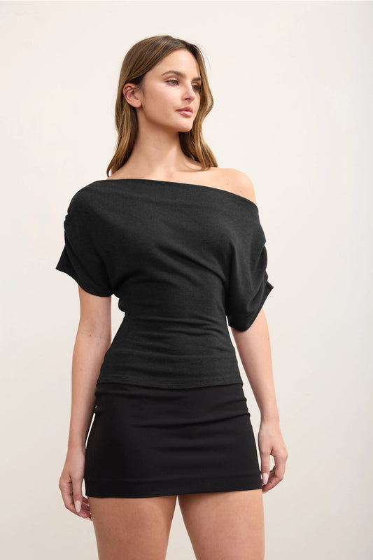 Raven One Shoulder Top