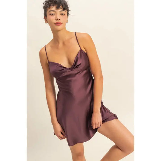 Juliette Satin Mini Dress