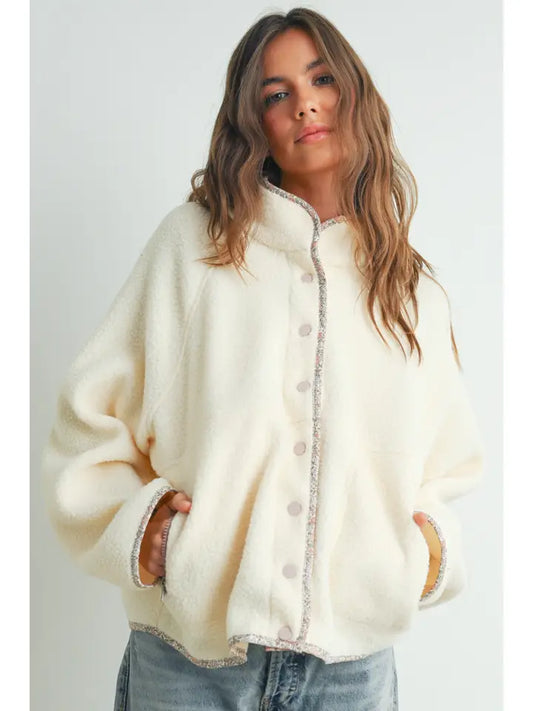 Paisley Contrast Fleece