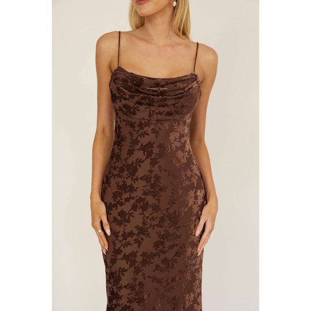 Miranda Floral Burnout Maxi Dress