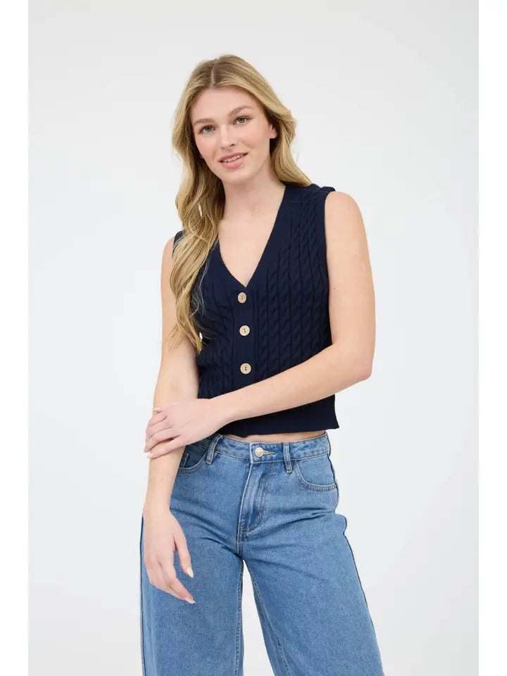 Ariana Cardigan Vest Top