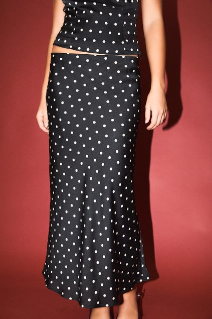 Lily Polka Dot Midi Skirt