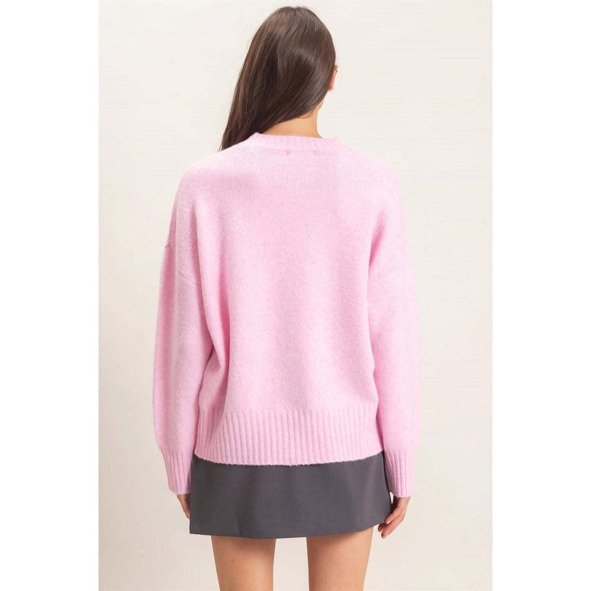 Rae Ribbed Crewneck Sweater