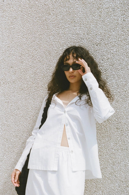 Cotton Poplin Button Up