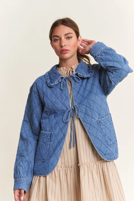 Kit Quilted Denim Jacket