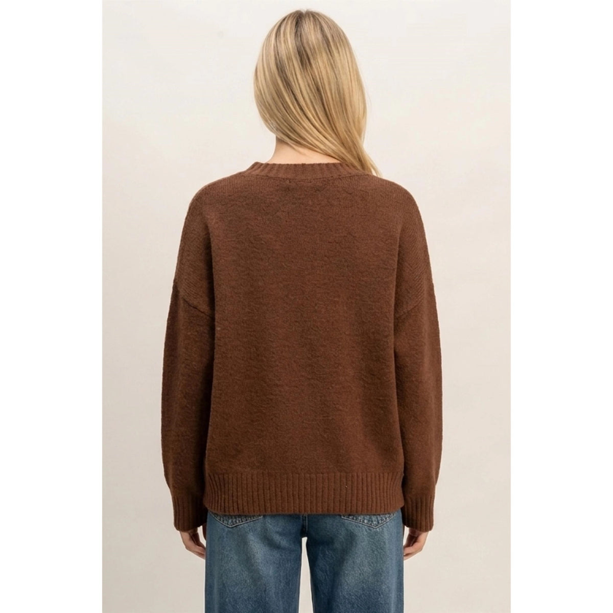 Rae Ribbed Crewneck Sweater